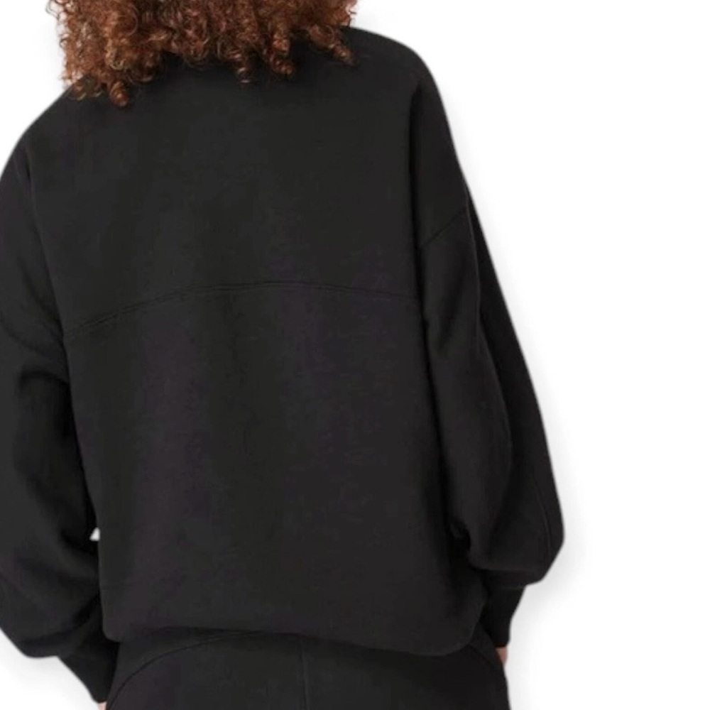 Sweaty Betty Essentials Crewneck Sweatshirt in Black - Picture 4 of 7